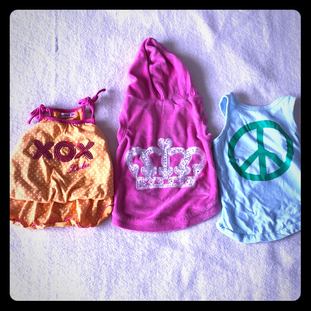 3 Adorable LuLuPink Doggy Dresses